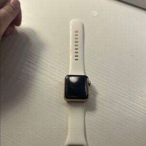 Apple Watch with White Band
